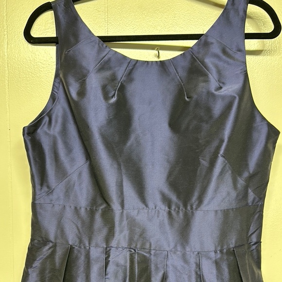 Elegant Blue Scoop Neck Sleeveless Mini Dress Formal, Bridesmaid or Evening out - Picture 2 of 13